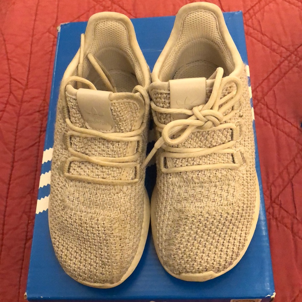 Adidas Tubular toddler size 8k - White- unisex